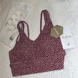 BuffBunny Monarch Bra | Vineyard Dark Red Bossy Print